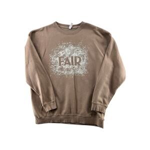 LA County Fair Sweatshirt 2XL Brown Crewneck Unisex Comfort Colors Style
